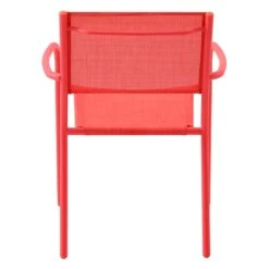 Sunny Club Coral Textilene Stackable Outdoor Chair -Patio Furniture Shop sunny club coral textilene stackable outdoor chair 4