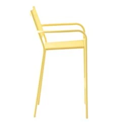 Sunny Club Light Yellow Textilene Stackable Outdoor Barstool -Patio Furniture Shop sunny club light yellow textilene stackable outdoor barstool 2