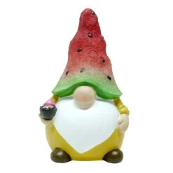 Sunny Club Outdoor Fruity Fun Watermelon Garden Gnome, 8"