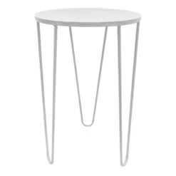 Sunny Club White Metal Plant Stand, 20x12