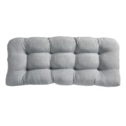 Tahiti Silver Outdoor Wicker Settee Cushion