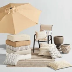 Tallon Birch Gusseted Outdoor Deep Seat Cushion -Patio Furniture Shop tallon birch gusseted outdoor deep seat cushion 2