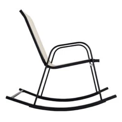 Tan Sling Patio Rocking Chair -Patio Furniture Shop tan sling patio rocking chair 3