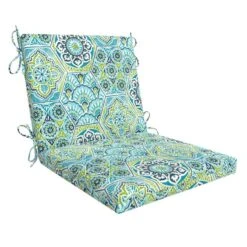 Teal Calista Outdoor Hinged Seat Cushion