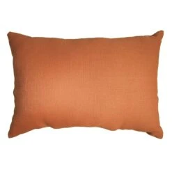 Terracotta Lumbar Outdoor Throw Pillow, 20x14