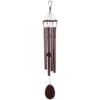 Textured Brown Metal Wind Chime, 29"