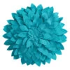 Tile Blue Outdoor Petal Throw Pillow, 18"