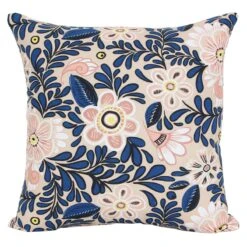 Tracey Boyd Floral Talavera Square Outdoor Throw Pillow, 16"