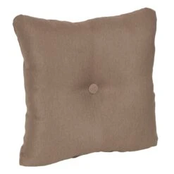 Tristin Acorn Outdoor Tufted Back Cushion