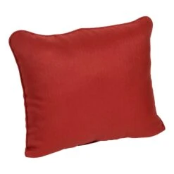 Tristin Cherry Red Outdoor Corded Back Cushion