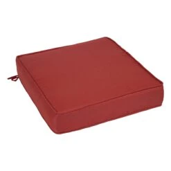 Tristin Cherry Red Premium Gusseted Outdoor Deep Seat Cushion -Patio Furniture Shop tristin cherry red premium gusseted outdoor deep seat cushion 2