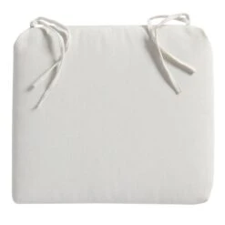 Tristin Heather White Premium Outdoor Square Seat Cushion