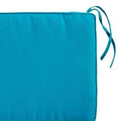 Turquoise Canvas Outdoor Bench Cushion -Patio Furniture Shop turquoise canvas outdoor bench cushion 2