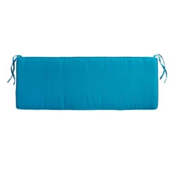 Turquoise Canvas Outdoor Bench Cushion