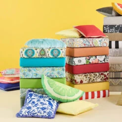 Turquoise Paso Gusseted Outdoor Deep Seat Cushion -Patio Furniture Shop turquoise paso gusseted outdoor deep seat cushion 4