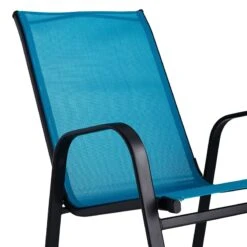 Turquoise Sling Patio Rocking Chair -Patio Furniture Shop turquoise sling patio rocking chair 2