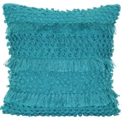 Ty Pennington Aqua Knotted Outdoor Throw Pillow, 18"