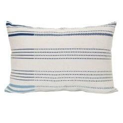 Ty Pennington Blue Striped Woven Outdoor Throw Pillow, 14x20