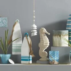 Ty Pennington Outdoor Green Wooden Buoy Decor With Jute Rope -Patio Furniture Shop ty pennington outdoor green wooden buoy decor with jute rope 2