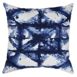 Ty Pennington Pelican Shibori Reversible Outdoor Throw Pillow, 16" -Patio Furniture Shop ty pennington pelican shibori reversible outdoor throw pillow 16 2