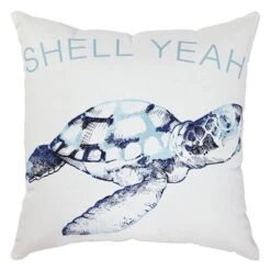 Ty Pennington Shell Yeah Marshmallow Outdoor Throw Pillow, 16"
