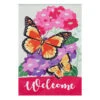 Welcome Butterfly Garden Flag
