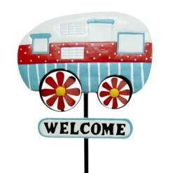 Welcome Metal Home Stake, 36" -Patio Furniture Shop welcome metal home stake 36 2