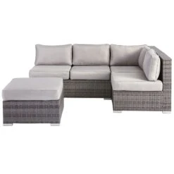 Weston II Oversized All-Weather Wicker Outdoor Ottoman -Patio Furniture Shop weston ii oversized all weather wicker outdoor ottoman 2