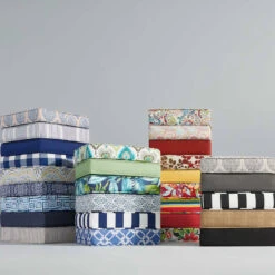 Wheaton Midnight Blue Premium Gusseted Outdoor Deep Seat Cushion -Patio Furniture Shop wheaton midnight blue premium gusseted outdoor deep seat cushion 2