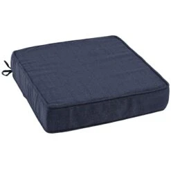 Wheaton Midnight Blue Premium Gusseted Outdoor Deep Seat Cushion