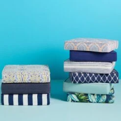 Wheaton Midnight Blue Premium Gusseted Outdoor Deep Seat Cushion -Patio Furniture Shop wheaton midnight blue premium gusseted outdoor deep seat cushion 4