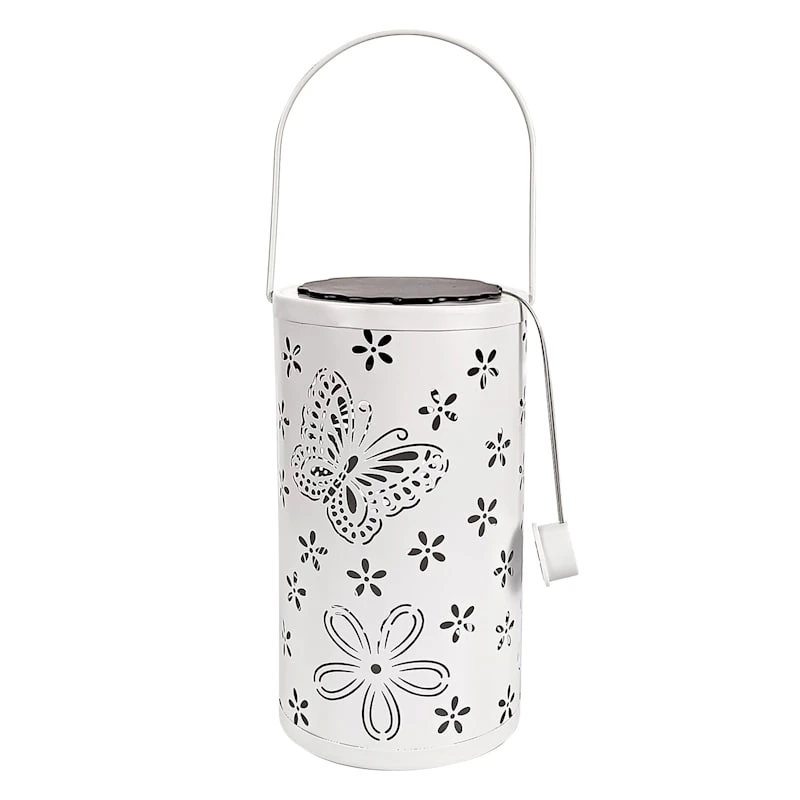 Illuminate & Accessorize: 3 Must-Have Outdoor Pieces for 2025 -Patio Furniture Shop white led butterfly cutout lantern with timer 7.7