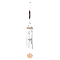 Wood Sun Face Wind Chime, 34" -Patio Furniture Shop wood sun face wind chime 34 2